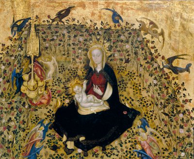 (Detail) The Madonna del Roseto by Stefano di Giovanni da Verona